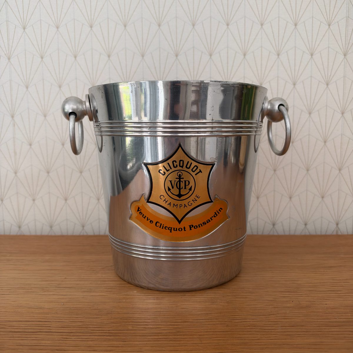 Vintage French Veuve Clicquot Champagne Ice Bucket Aluminium 20102628 Fleamarketfrance